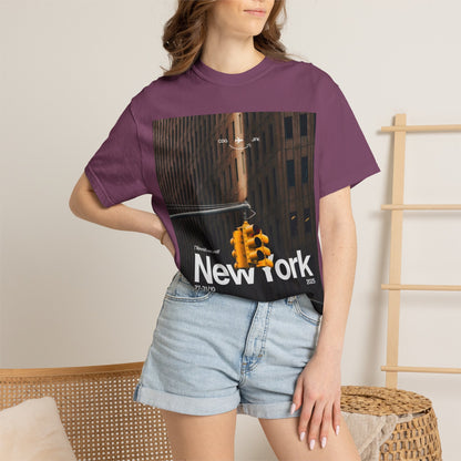 New York City Traffic Light Photo T‑Shirt — Urban Streetwear Tee