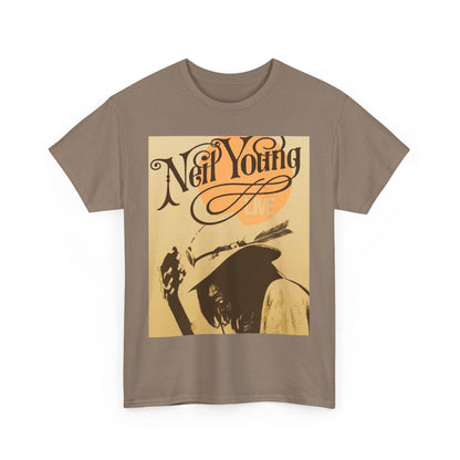 Vintage Rock Band T-Shirt featuring Neil Young, Music Lover Gift, Concert Apparel, Unisex Style, Retro Graphic Tee