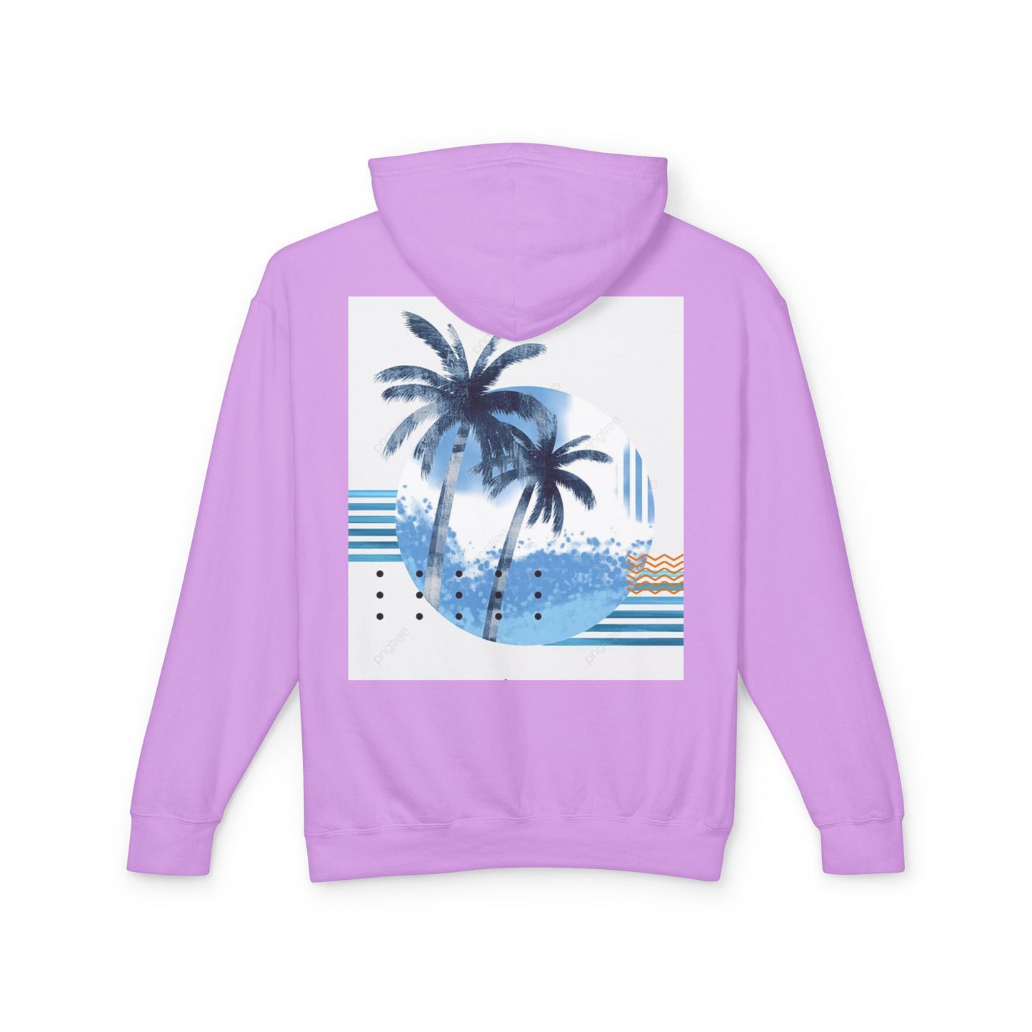 Tropical Vibes Lightweight Hooded Sweatshirt