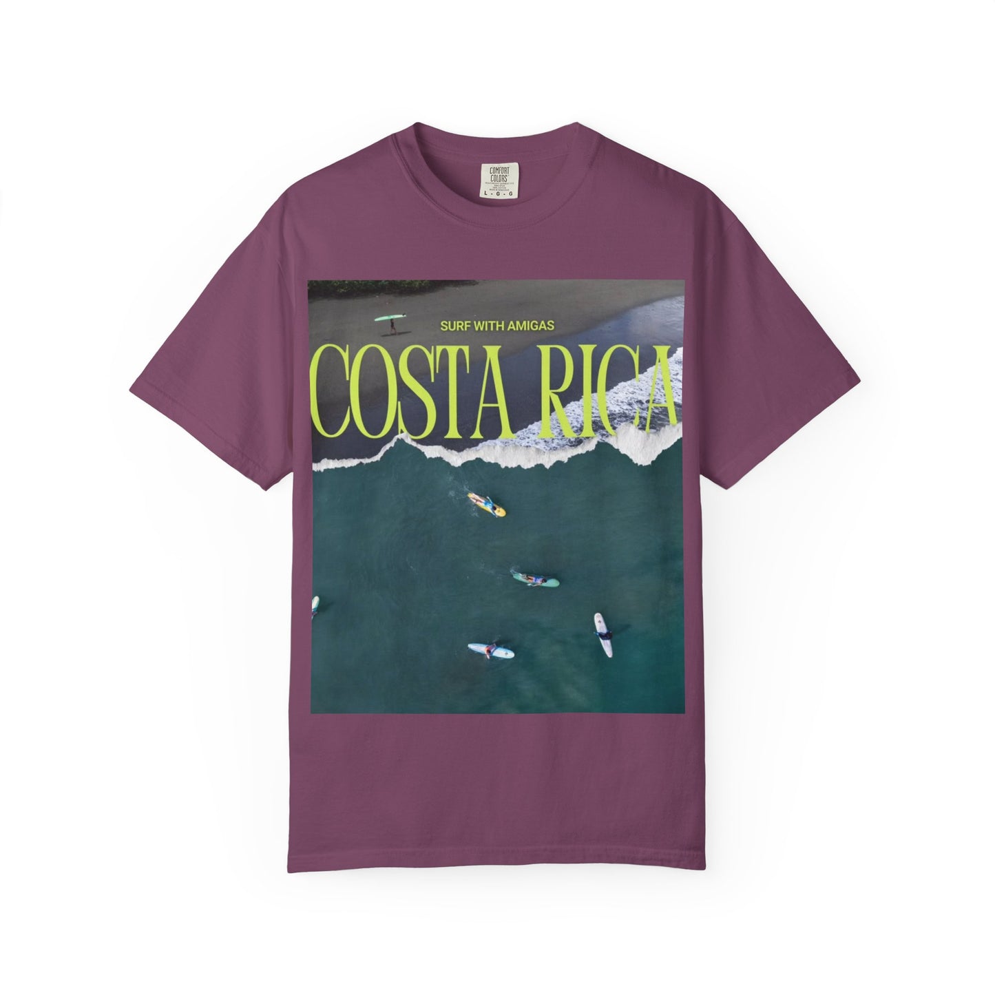 Costa Rica Surf T-Shirt — Aerial Wave & Surfers Graphic Tee