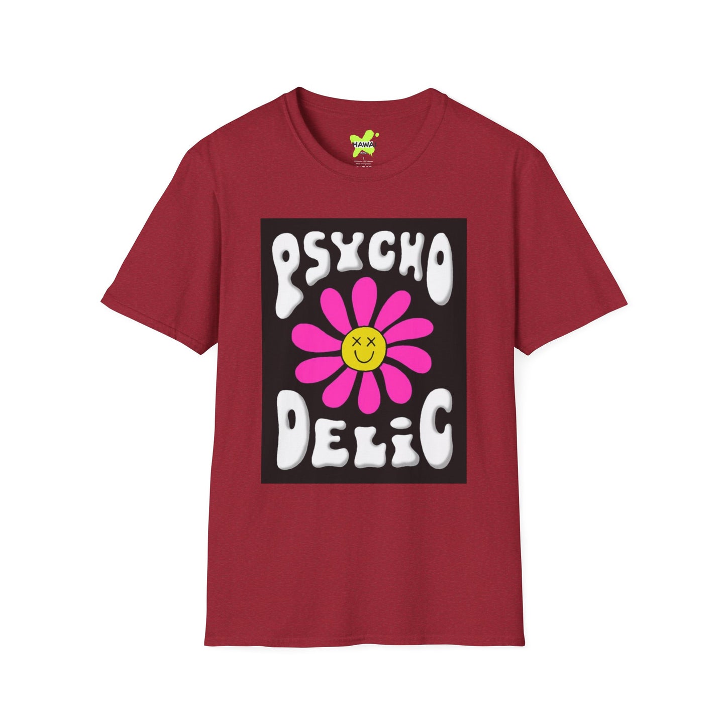 Psychedelic Flower Unisex Softstyle T-Shirt
