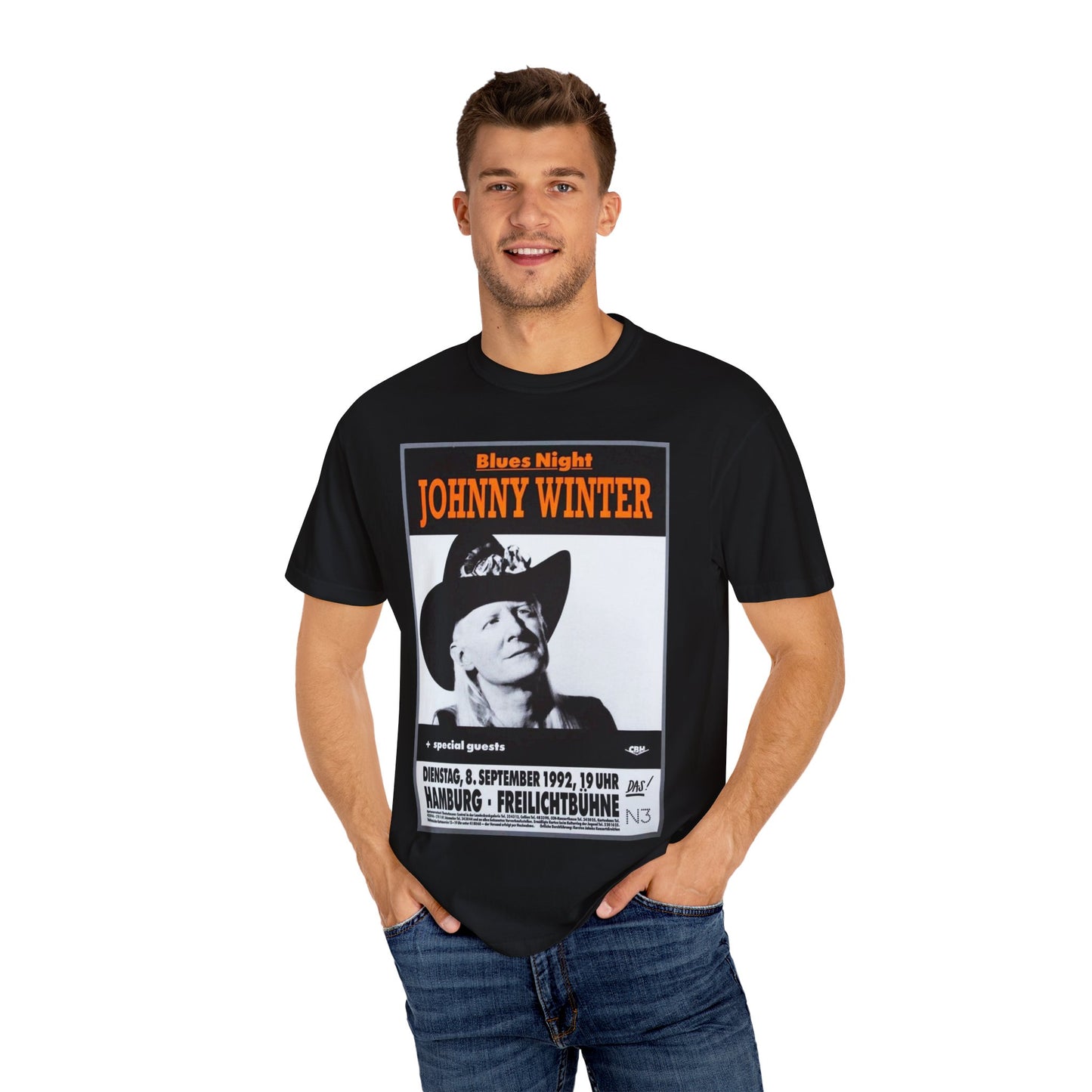 Vintage Johnny Winter Blues Night T-shirt