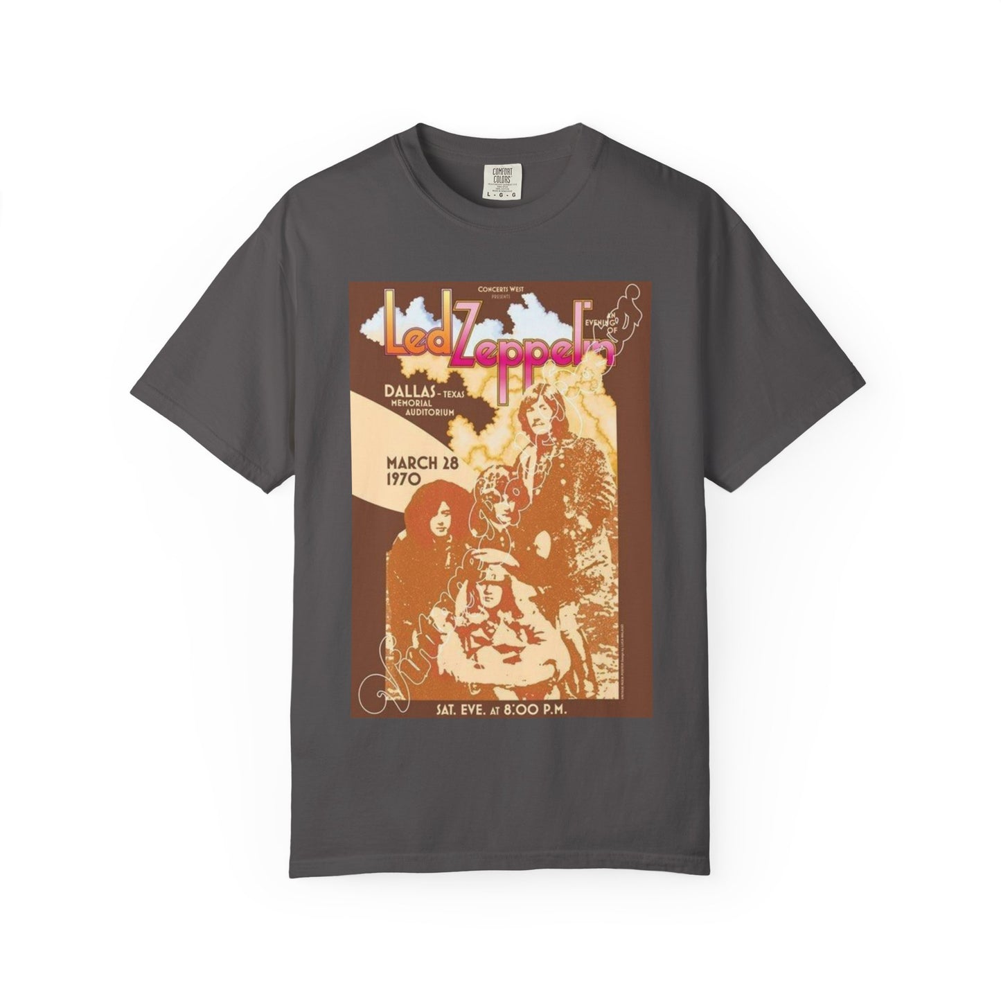 Retro Led Zeppelin T-Shirt | Unisex Garment-Dyed Tee for Music Lovers