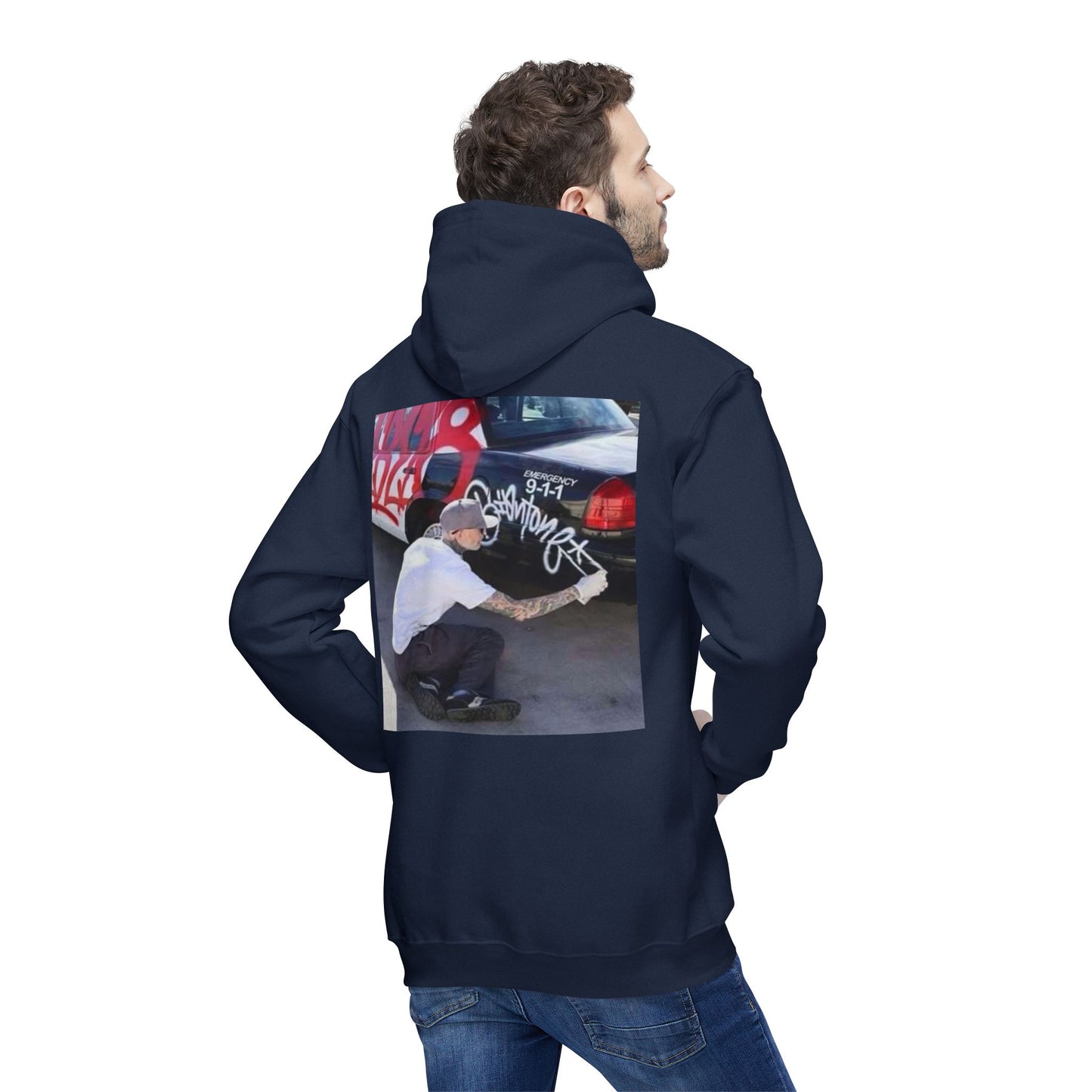 Urban Graffiti Unisex Hooded Sweatshirt - Street Art Inspired