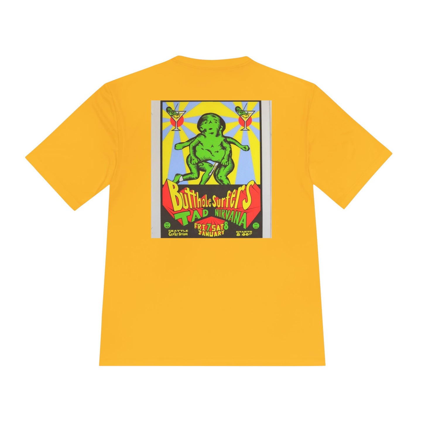 Unisex Retro Graphic Tee - Butthole Surfers & Nirvana Design