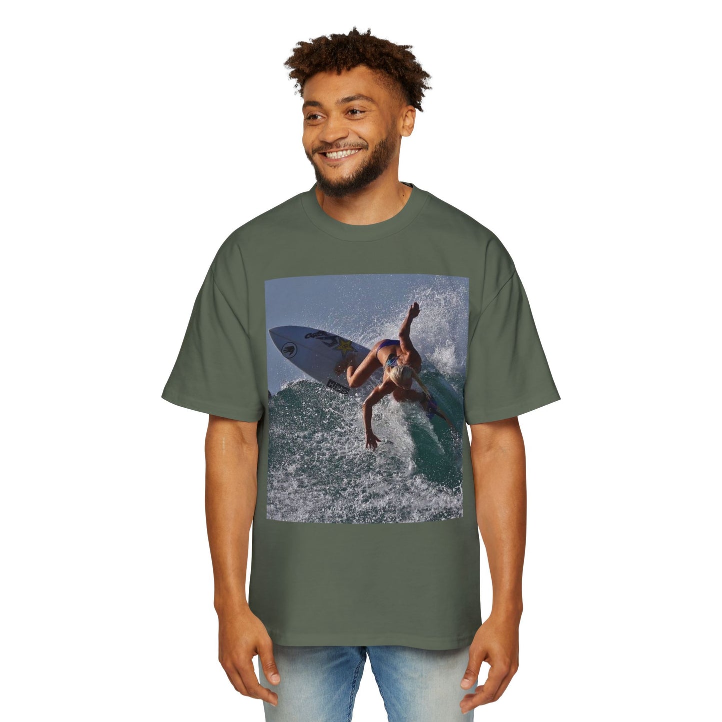 Surf Photo T-Shirt — Men’s Oversized Surfing Tee