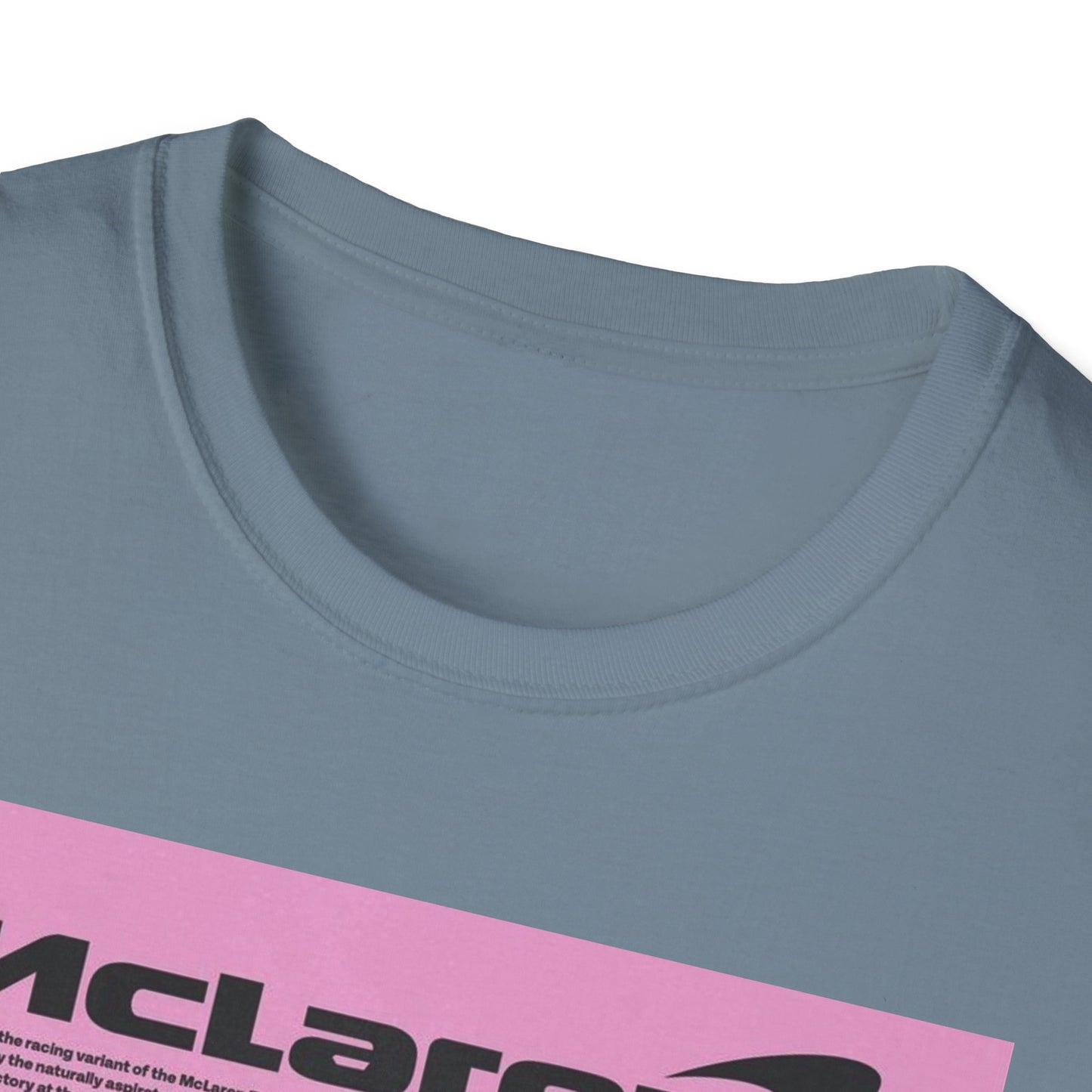 Retro McLaren Racing T-Shirt - Unisex Softstyle Tee for Car Enthusiasts