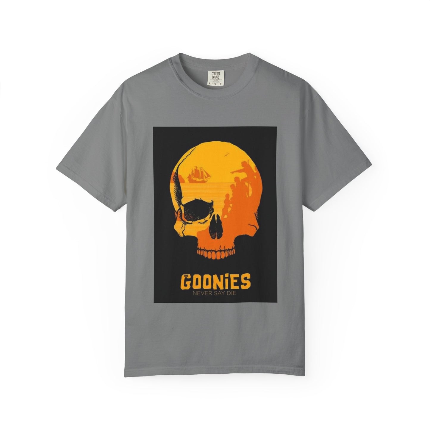 Retro Goonies Skull Tee - Unisex Garment-Dyed T-Shirt