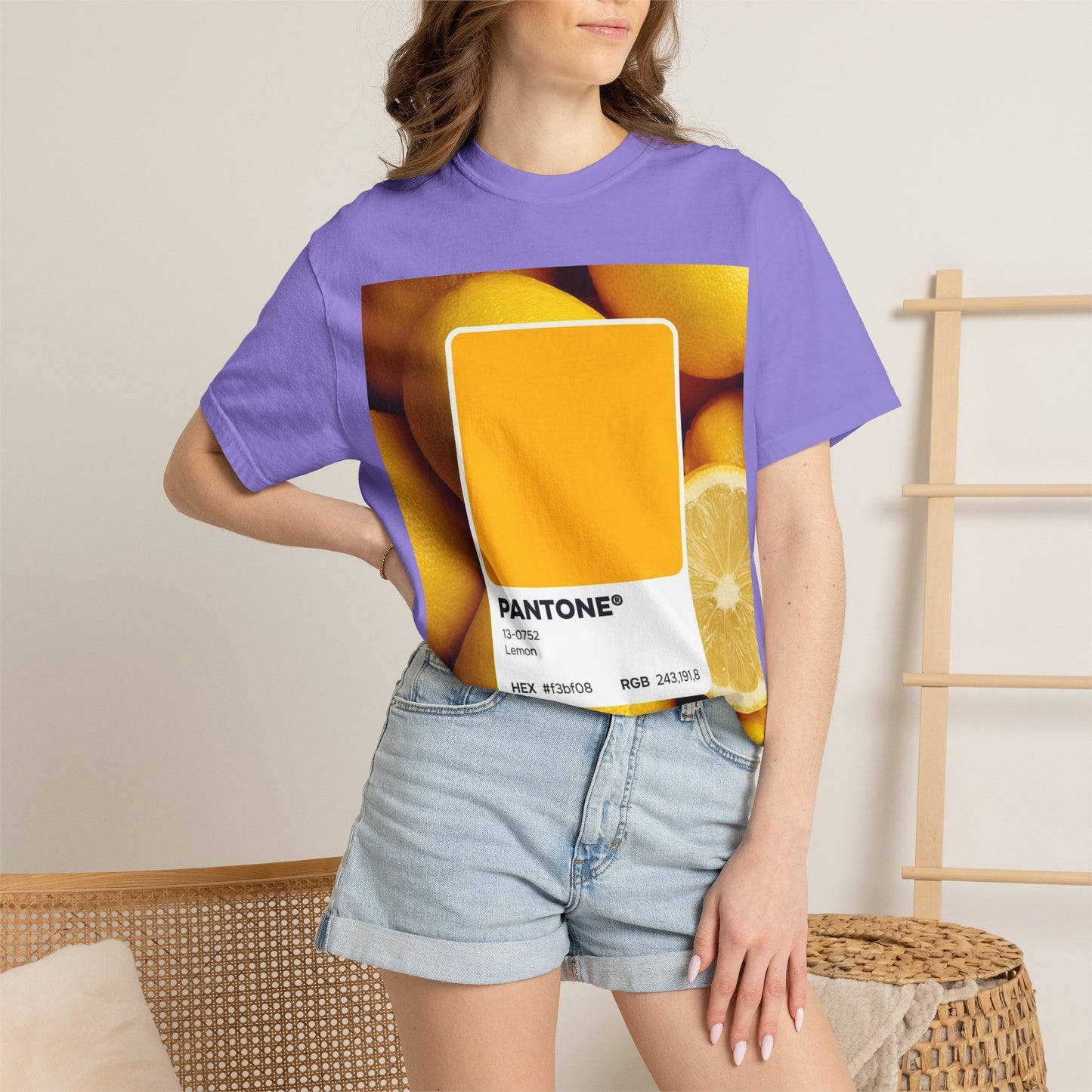 Pantone Lemon Print T-Shirt
