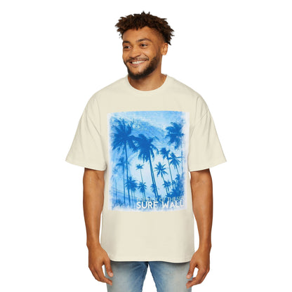 Surf Palm Tee — Blue Tropical Graphic T-Shirt