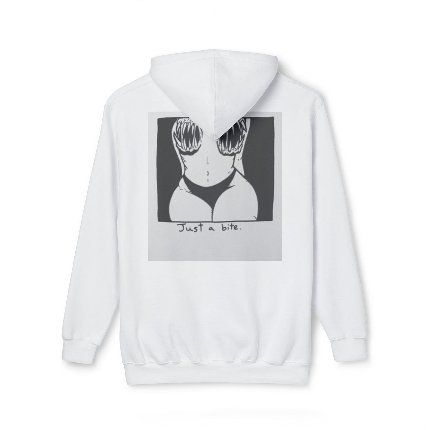 Unisex Hooded Sweatshirt with 'Just a Bite' Design - Casual Comfort for Every Occasion