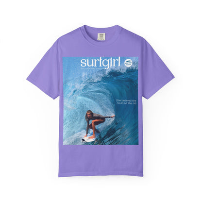Surfgirl Wave Photo T-Shirt — Vintage Surf Magazine Graphic Tee