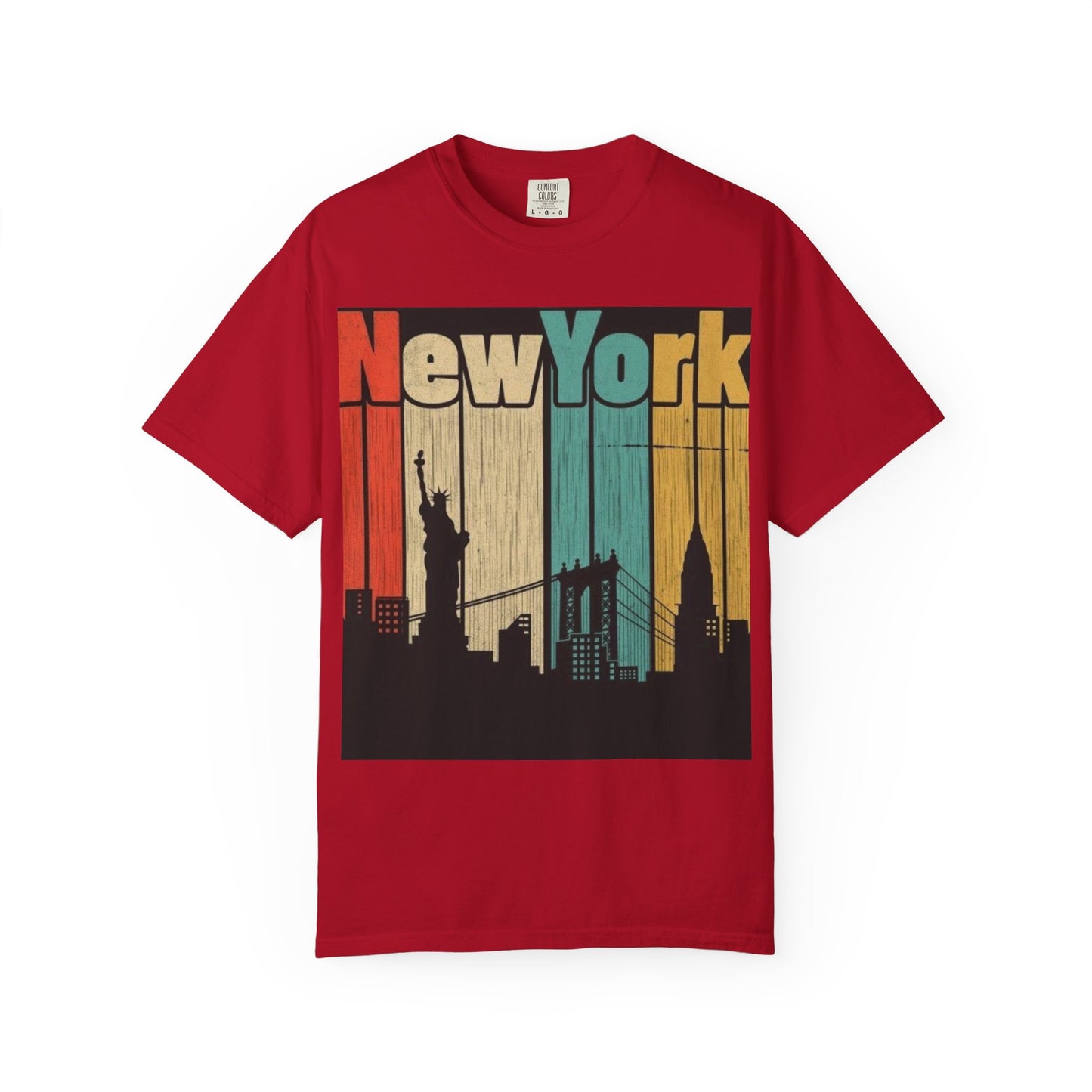 New York Skyline Graphic Tee | Unisex Vintage T-Shirt | Perfect for Travelers, Souvenir, NYC Lovers, Casual Wear, Gifts