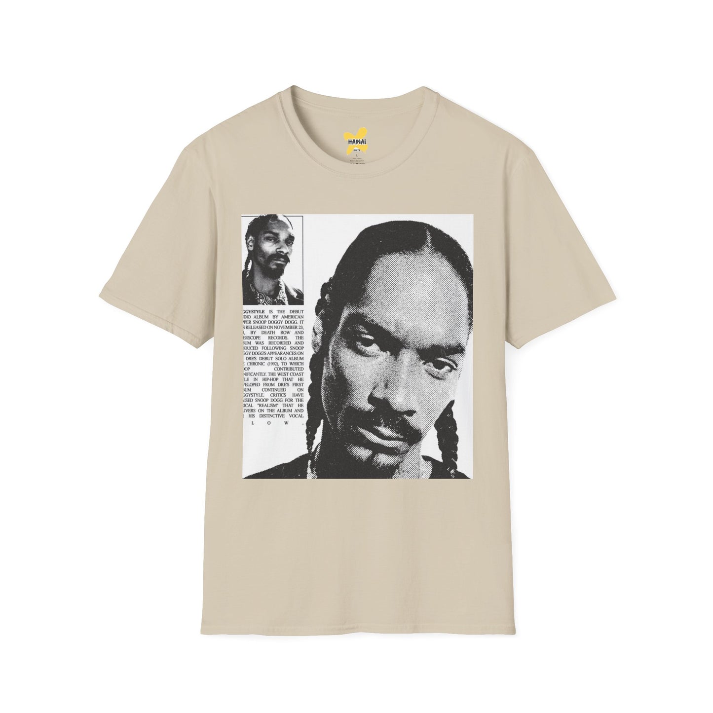 Retro Hip-Hop Unisex Softstyle T-Shirt with Snoop Dogg Design