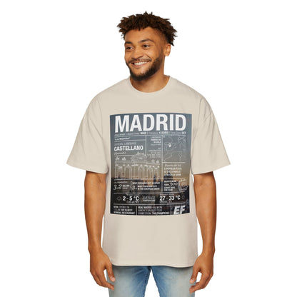 Madrid Graphic Tee — Vintage City Weather Poster T‑Shirt