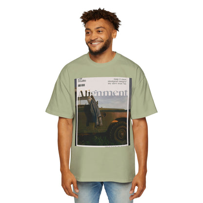 Alignment Vintage Jeep Graphic Tee – Men's Oversized Photo Print
