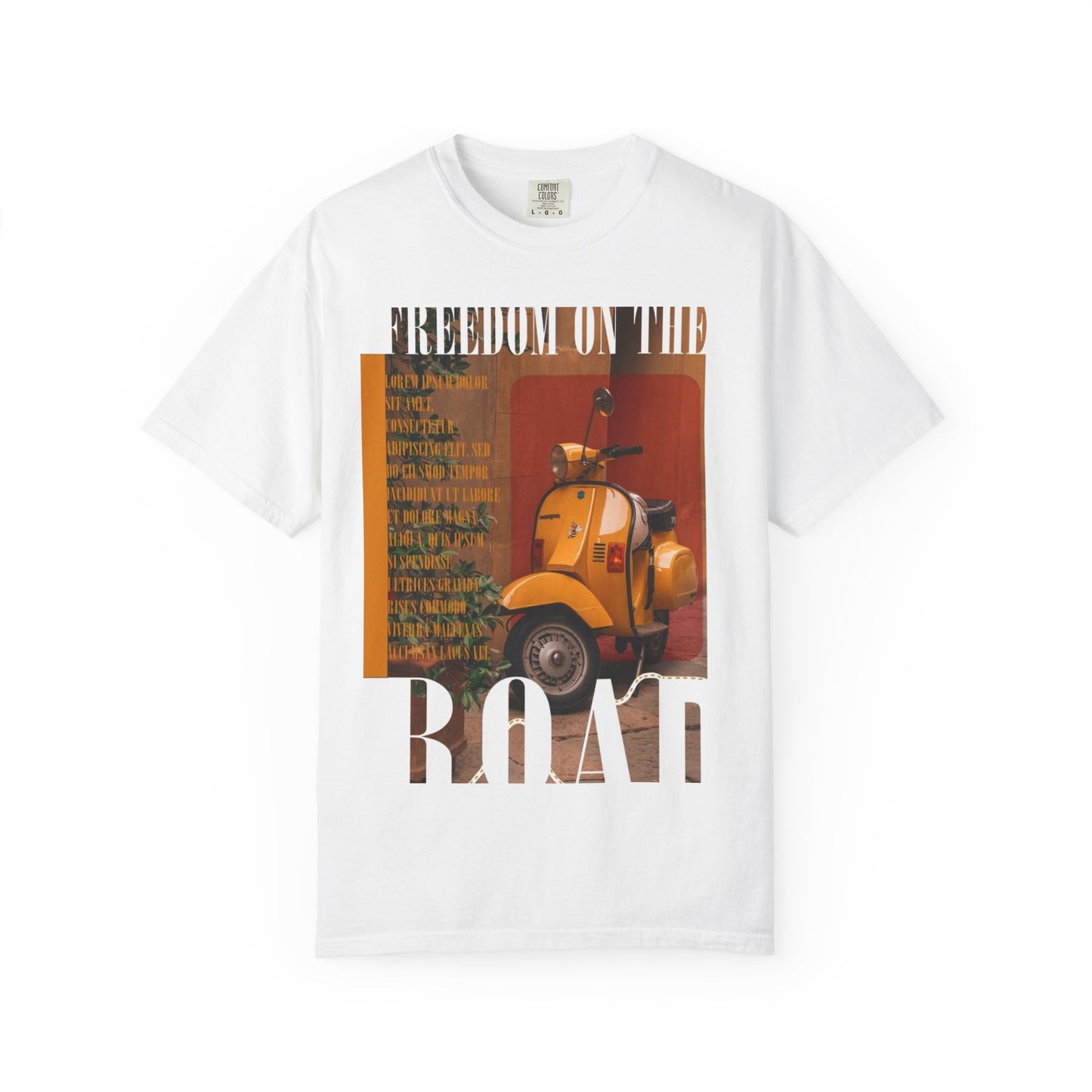 Vintage Vespa 'Freedom on the Road' T-Shirt