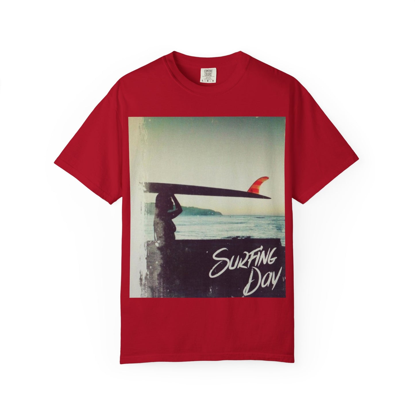Surfing Day Unisex Tee | Vintage Style T-shirt for Beach Lovers, Summer Vibes, Gift for Surfers, Casual Strolling, Summer Outings