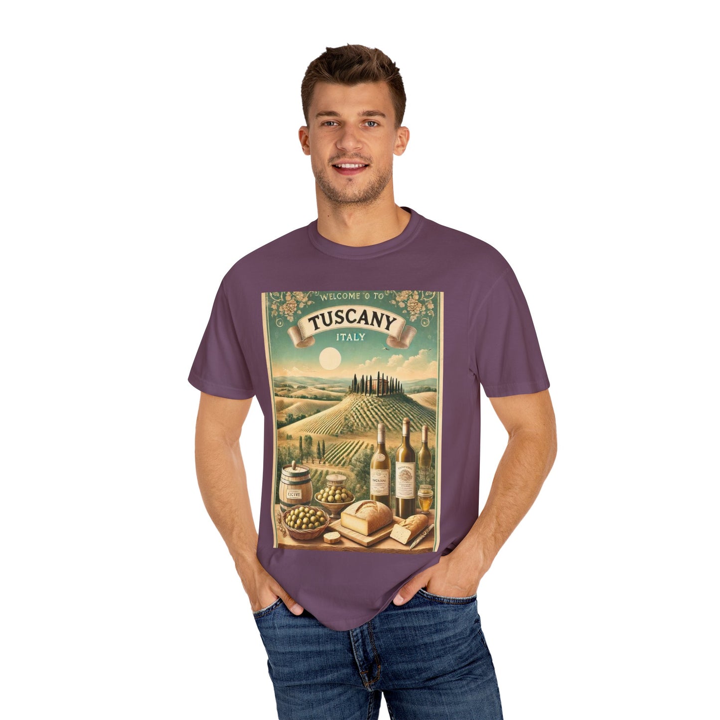 Vintage Tuscany Scene Unisex T-Shirt