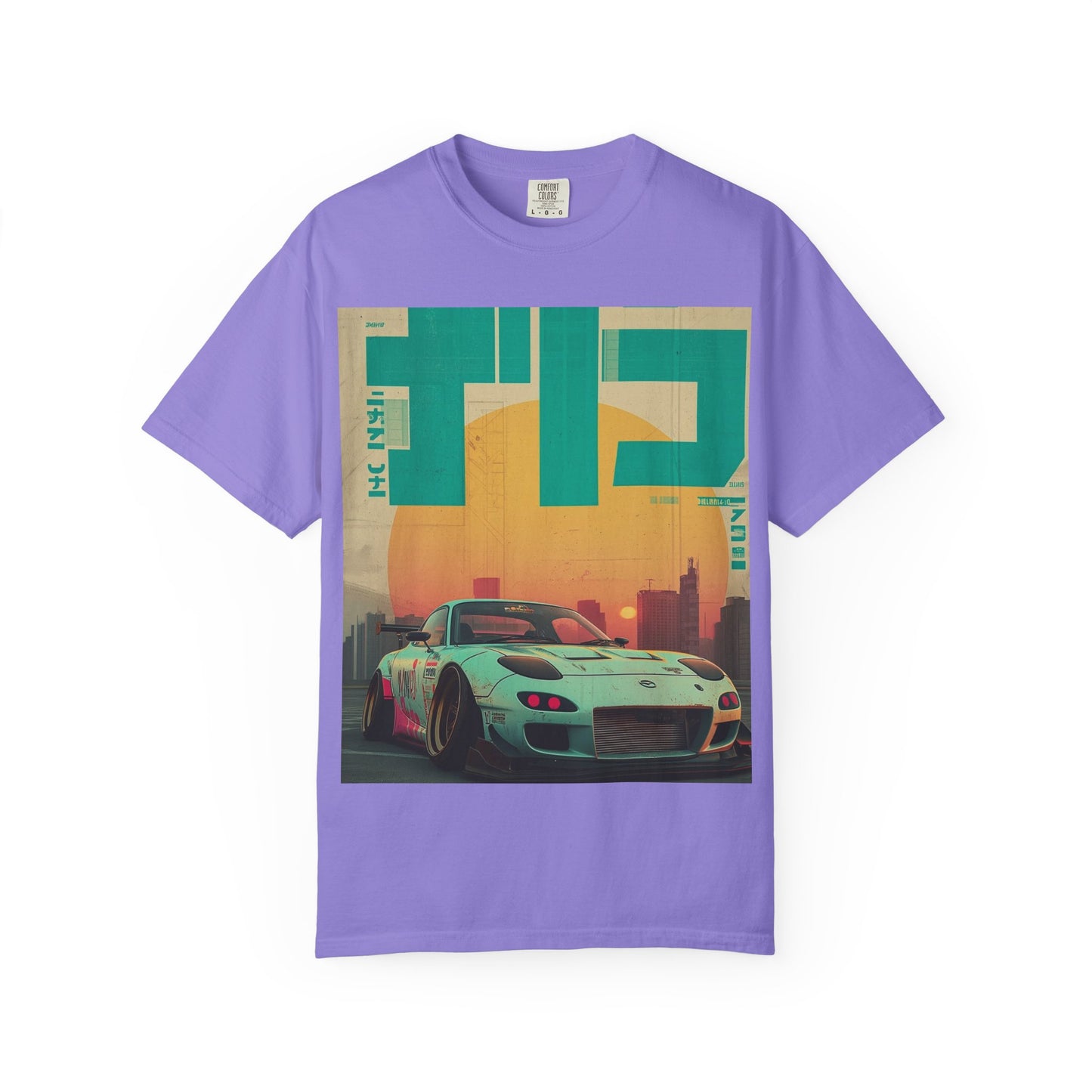 Retro Sunset Racing T-Shirt — Vintage Sports Car Graphic