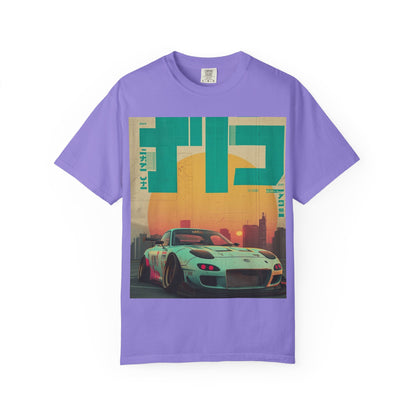 Retro Sunset Racing T-Shirt — Vintage Sports Car Graphic