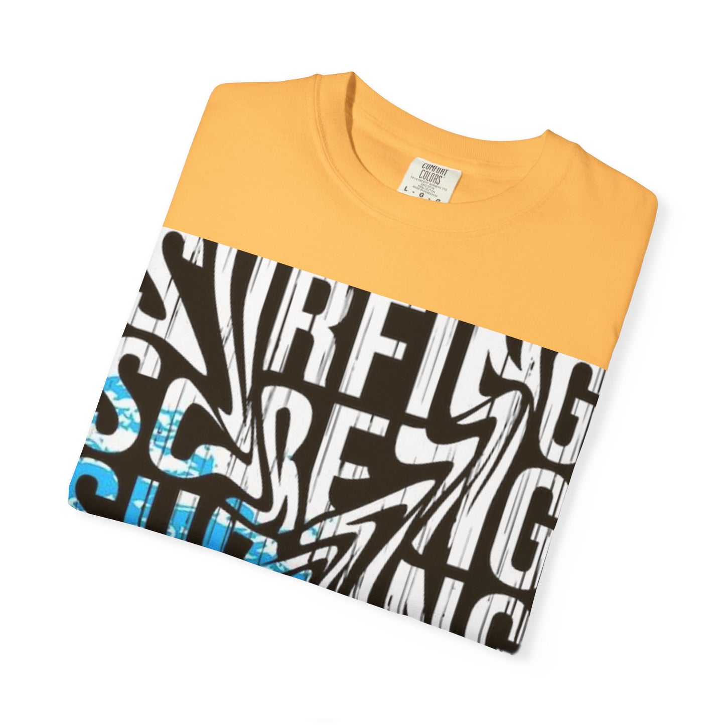 Wave Surfing Unisex Garment-Dyed T-Shirt | Casual Beachwear, Summer Style, Surfing Gift, Graphic Tee, Coastal Vibes