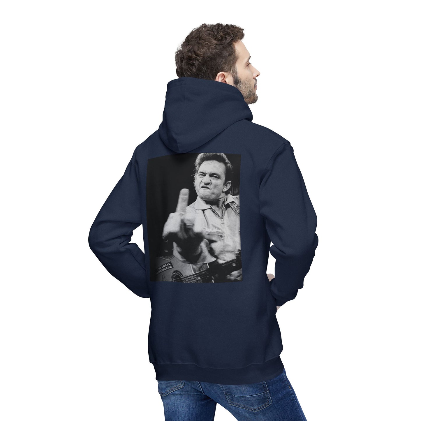 Unisex Hooded Sweatshirt with Bold Graphic Print - Perfect for Music Lovers