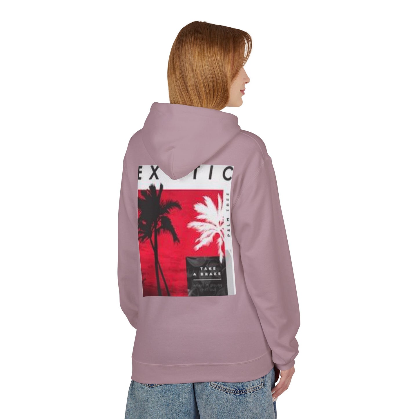 Exotic Vibe Unisex Fleece Hoodie - Cozy Beach Style, Perfect for Travel, Summer Events, Casual Outings, Gifts for Adventurers
