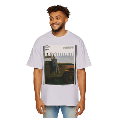 Alignment Vintage Jeep Graphic Tee – Men's Oversized Photo Print