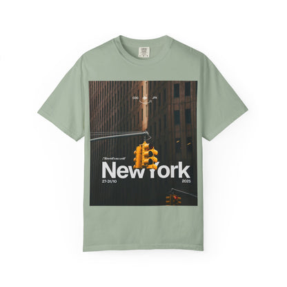 New York City Traffic Light Photo T‑Shirt — Urban Streetwear Tee