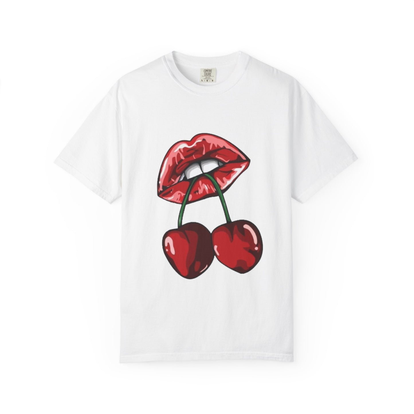 Retro Cherry Lips Unisex T-shirt - Trendy Graphic Tee