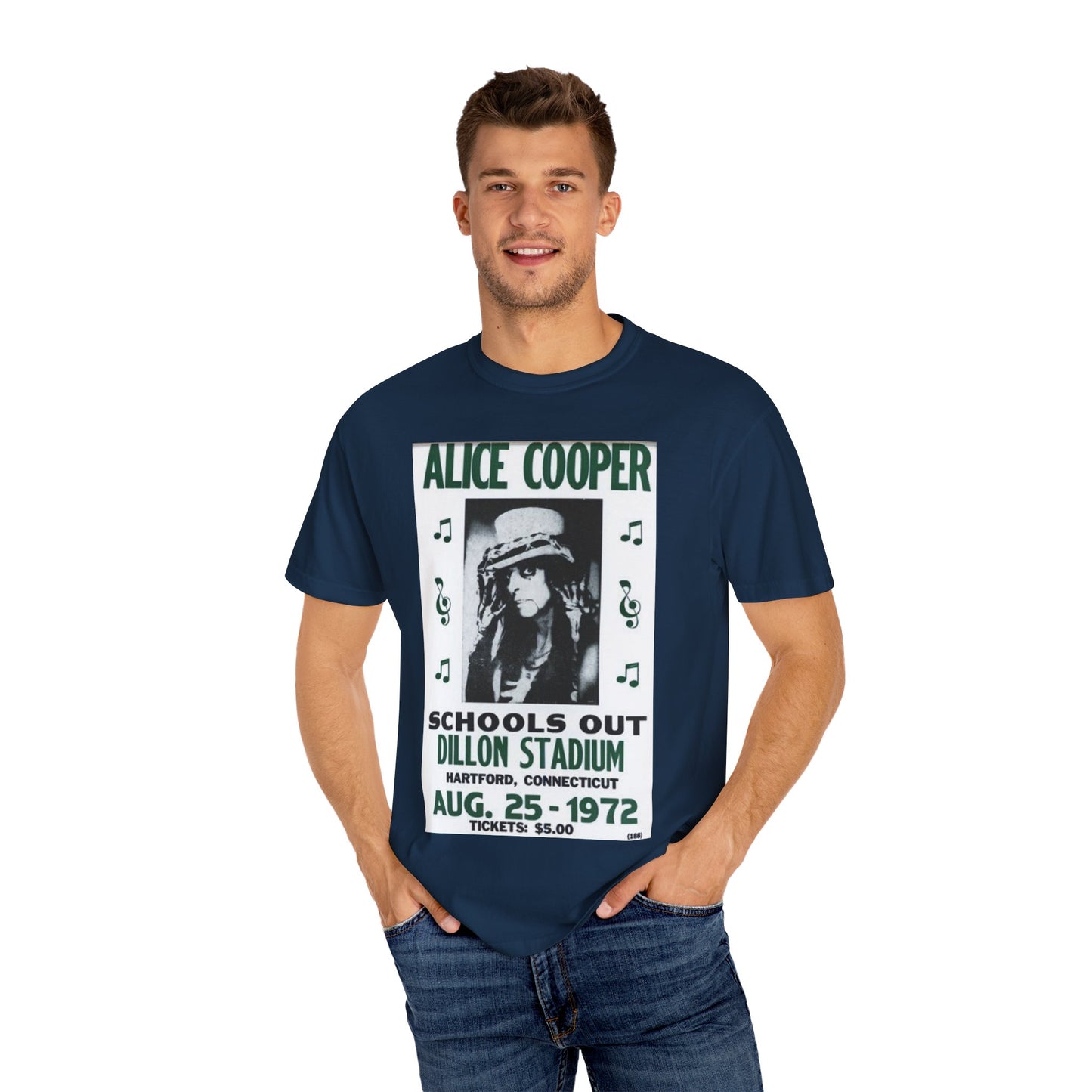Vintage Alice Cooper Concert T-Shirt - Unisex Garment-Dyed Tee