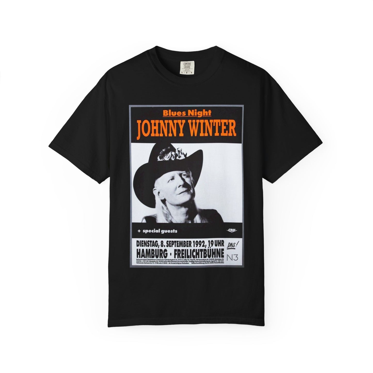 Vintage Johnny Winter Blues Night T-shirt