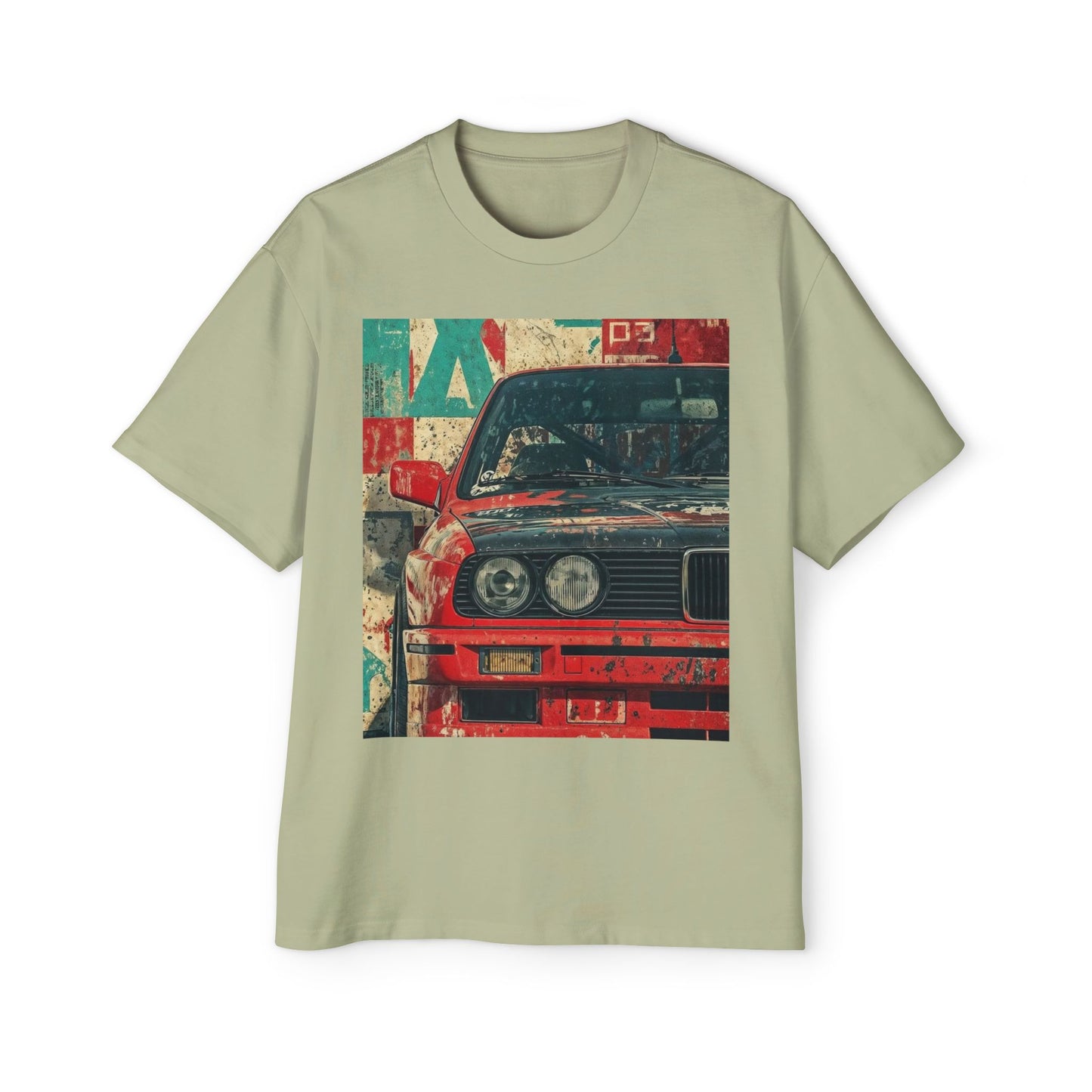 Vintage Racing Car Tee — Retro BMW Front Graphic T-Shirt