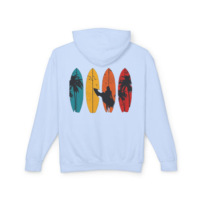 Surf Vibes Unisex Lightweight Hooded Sweatshirt – Perfect for Beach Lovers