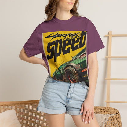 Cyberpunk Speed T-Shirt — Retro Racing Car Graphic Tee