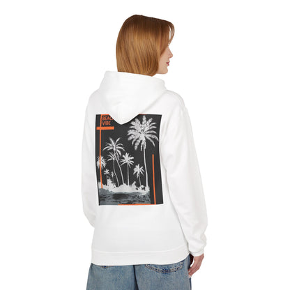 Beach Vibe Unisex Fleece Hoodie, Summer Fashion, Casual Wear, Gift for Her/Him, Cozy Lifestyle, Chill Out Apparel