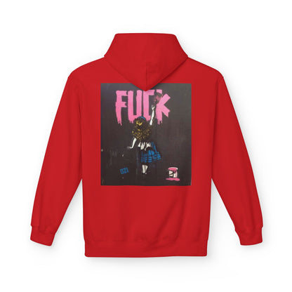 Street Art Inspired Unisex Fleece Hoodie - Bold Design for Creative Souls