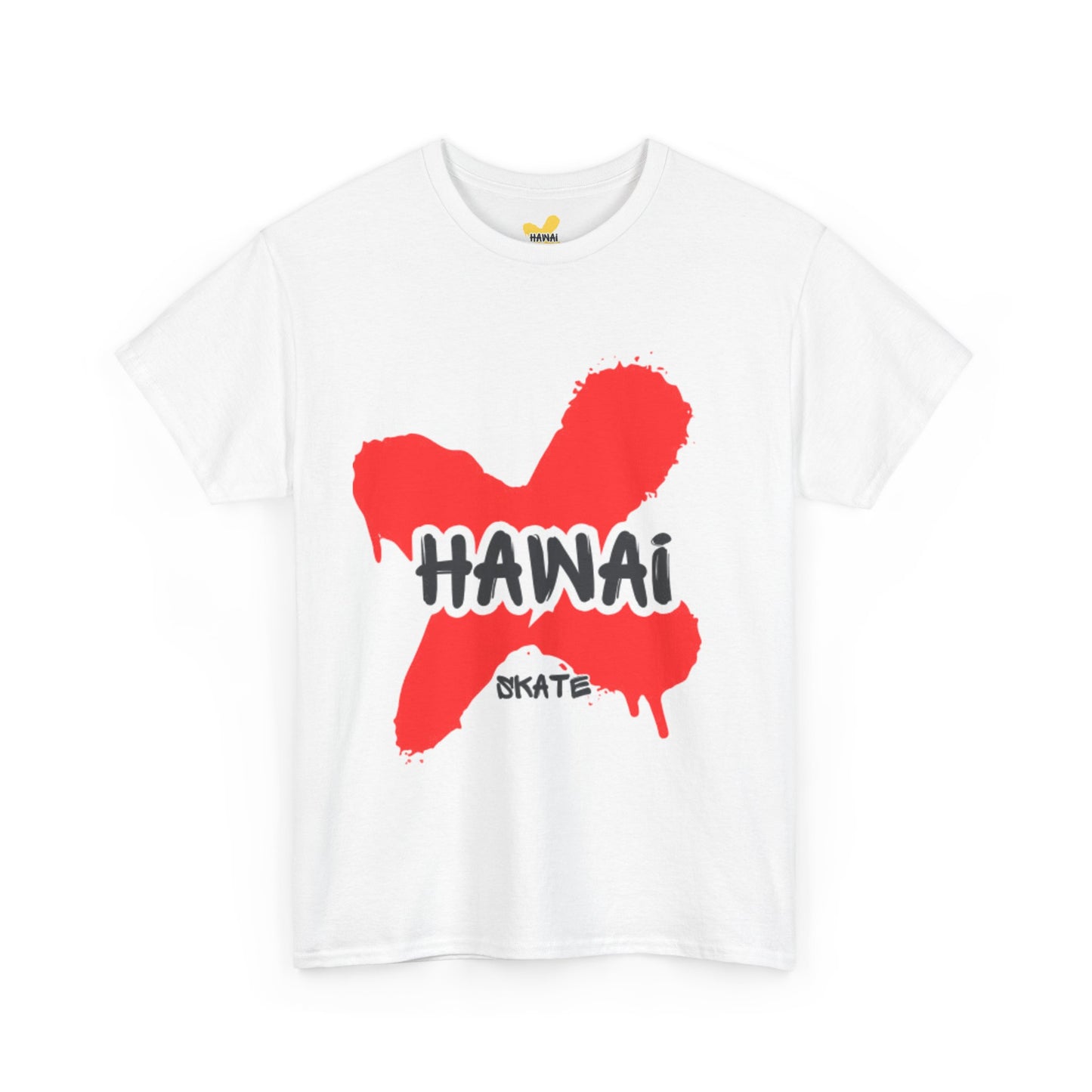 Hawaii Skate Unisex Heavy Cotton Tee - Bold Graphic Design for Skate Enthusiasts