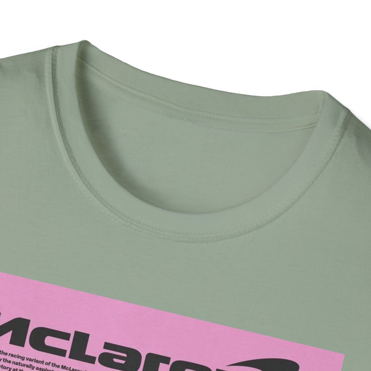 Retro McLaren Racing T-Shirt - Unisex Softstyle Tee for Car Enthusiasts