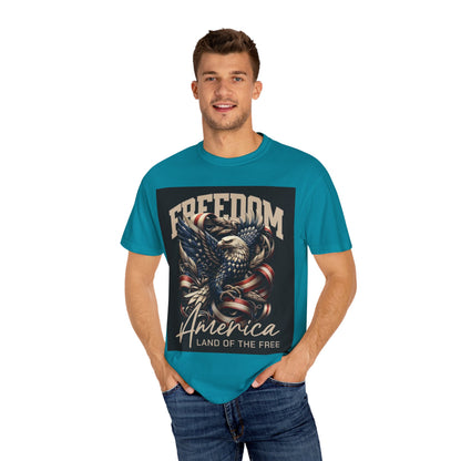 Patriotic Eagle T-Shirt, Freedom Apparel, American Pride Tee, Fourth of July Gift, Vintage Style Shirt