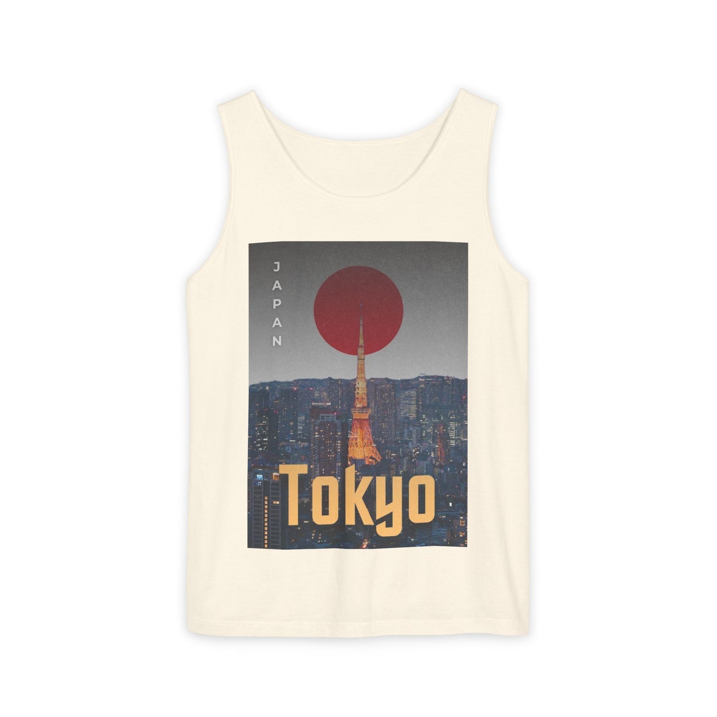 Tokyo Vintage Poster Tank — Japan Cityscape Graphic Tank Top