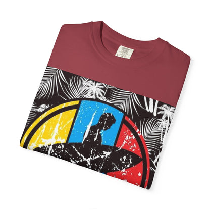 Surf Coast Unisex Garment-Dyed T-shirt - Retro Beach Vibes, Summer Essential, Surfing Gift, Casual Wear, Vacation Style