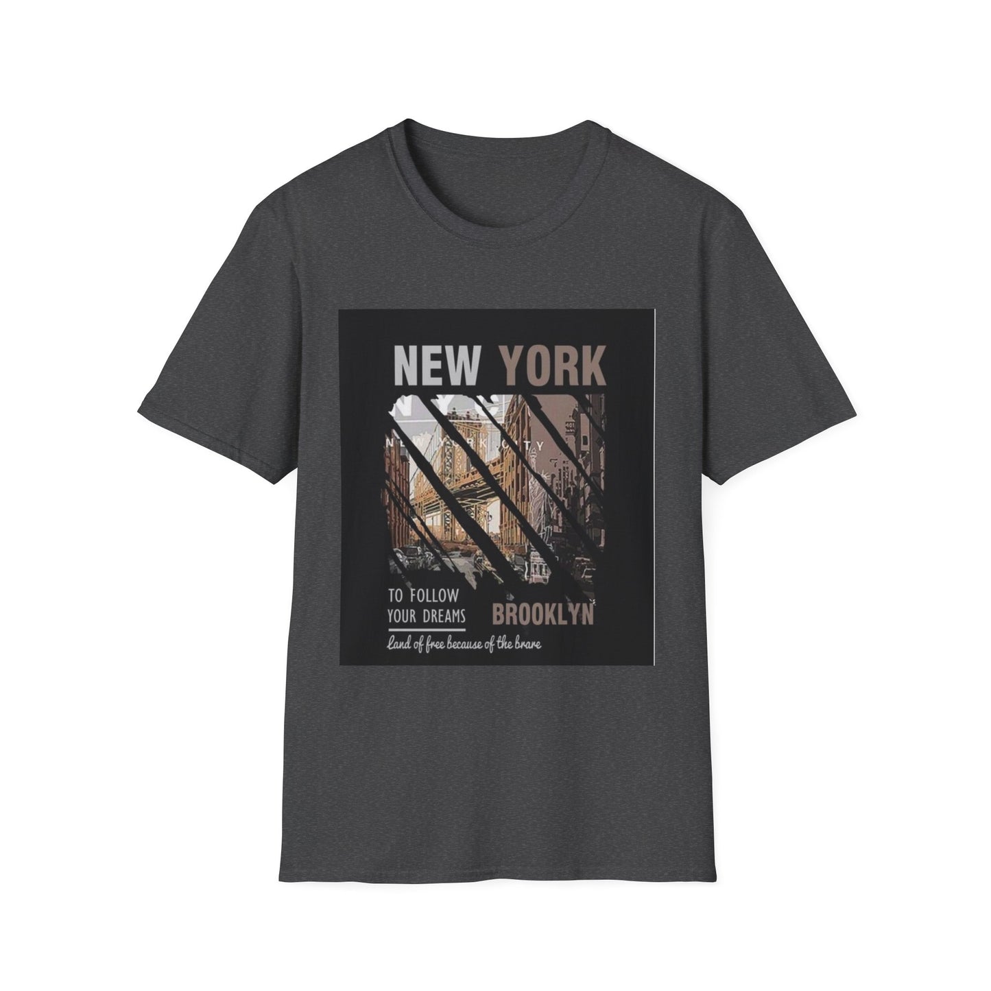 New York Brooklyn Vintage Photo T-Shirt — 'To Follow Your Dreams' Graphic Tee