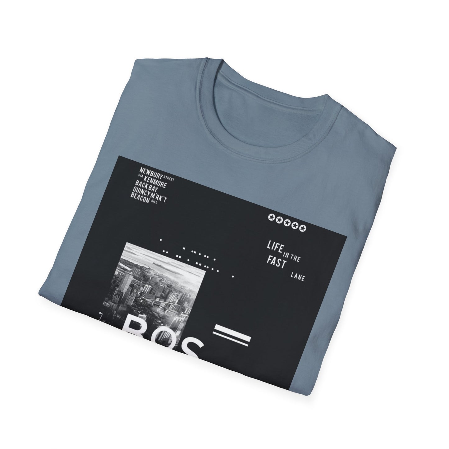 Boston Unisex Softstyle T-Shirt, Casual Wear, Travel Souvenir, Graphic Tee, Vintage Design, Gift for Him/Her