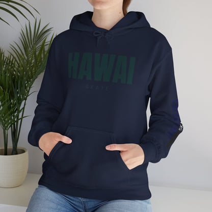 Hawai Skate Hooded Sweatshirt - Casual Streetwear, Unisex Pullover, Perfect for Skate Lovers, Ideal for Everyday Wear, Gift for Him/Her