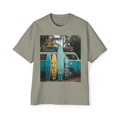 Surf Van Photo T‑Shirt — Vintage Surfboard Beach Tee