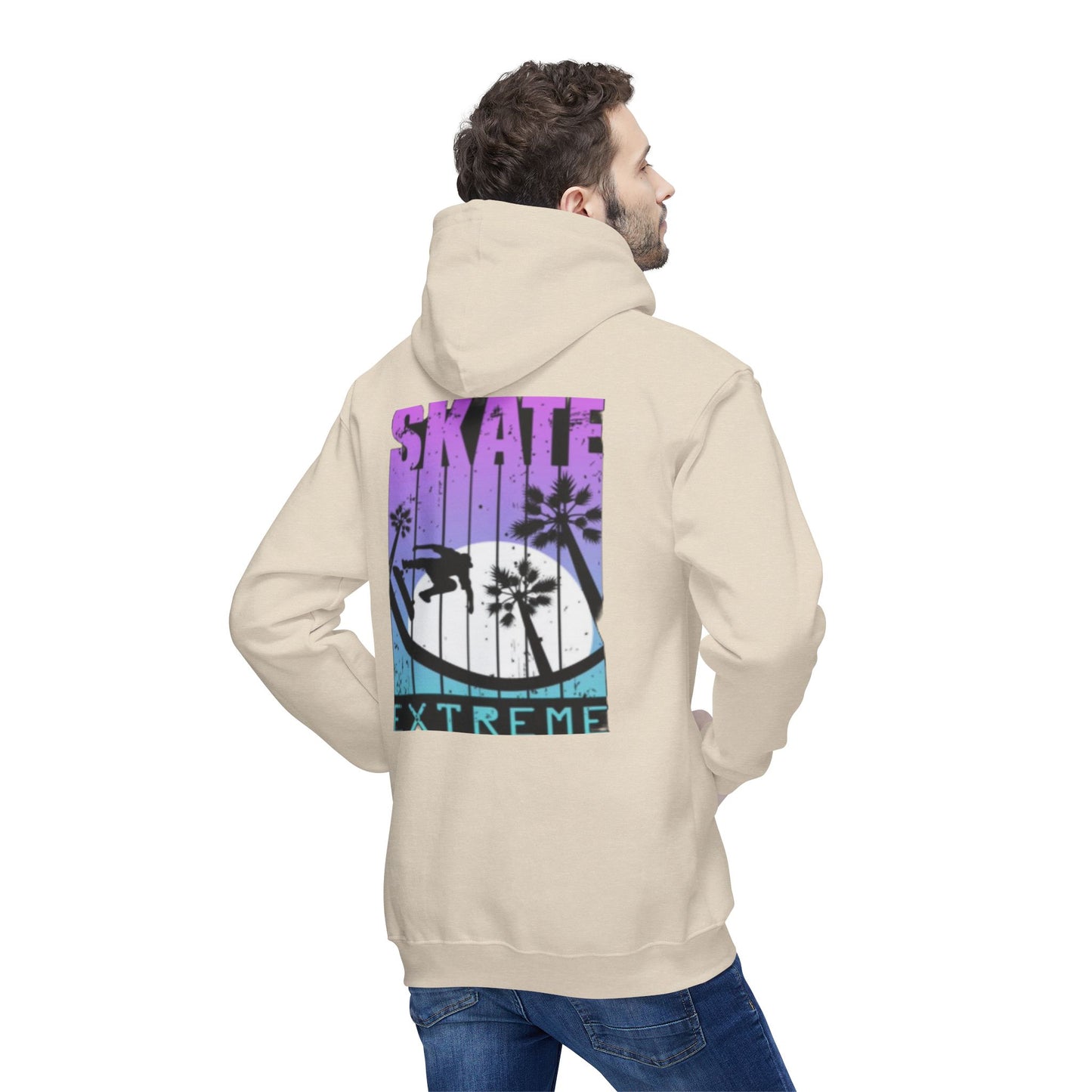 Unisex Hooded Sweatshirt - Extreme Smile Design, Perfect for Casual Adventures