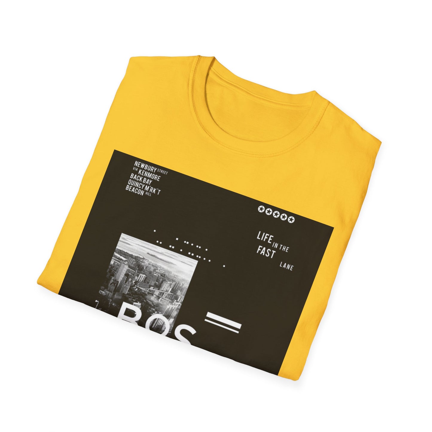 Boston Unisex Softstyle T-Shirt, Casual Wear, Travel Souvenir, Graphic Tee, Vintage Design, Gift for Him/Her