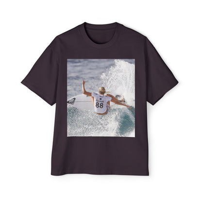 Surf Photo Oversized Tee — Wave Rider Graphic T-Shirt